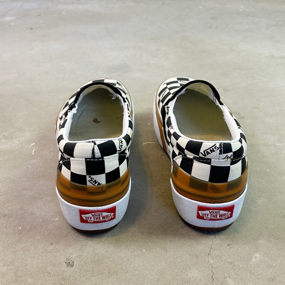 Vans Shoes Vans Era Stacked Black White Checkered Low Top Slip On